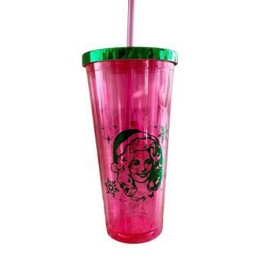 Dolly Parton Christmas Cheer Plastic Tumbler 21.5oz